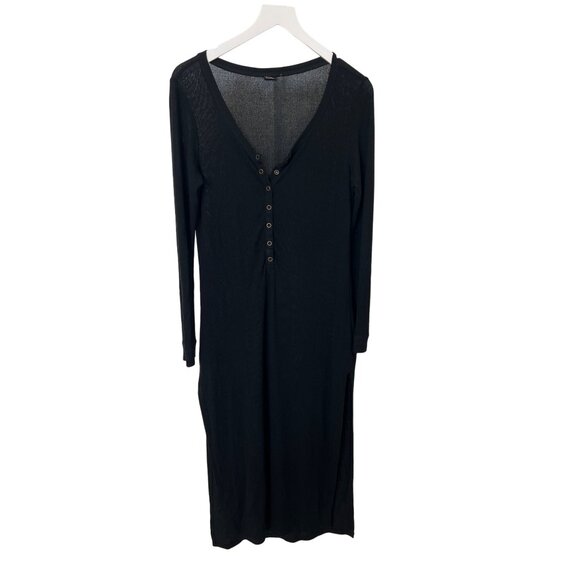 Free Press Black Cozy Lounge Maxi Dress - Picture 2 of 5